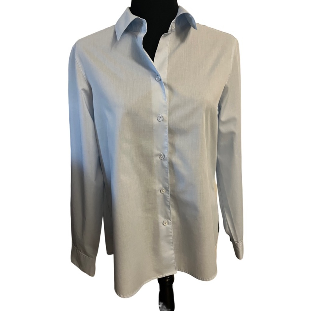 Foxcroft For Appleseeds Perfect-Fit Long-Sleeve Shirt